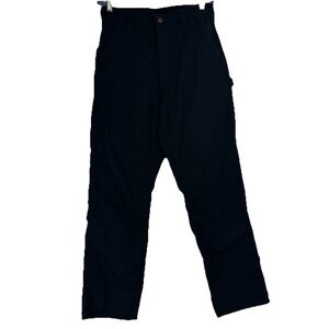 Carhartt Men's Cargo Pants Size 32x34 Black Work Wear Blue Collar Construction